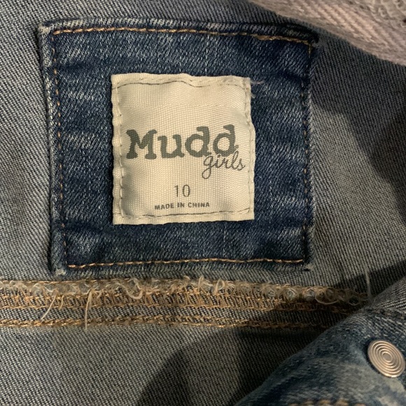 Mudd - Girls Jean jacket with gray sleeves, Girls size 10 - Picture 4 of 7